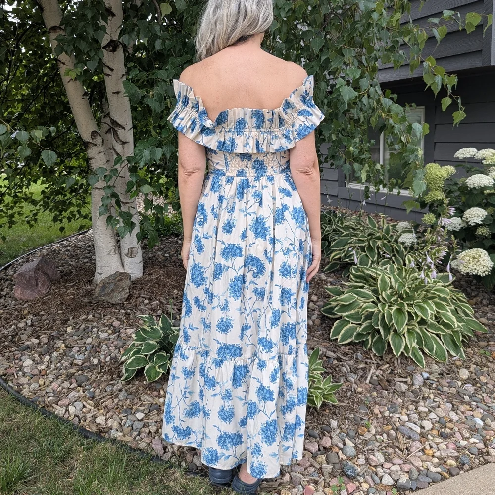 ABERCROMBIE AND FITCH poplin maxi dress S - Picture 5 of 9